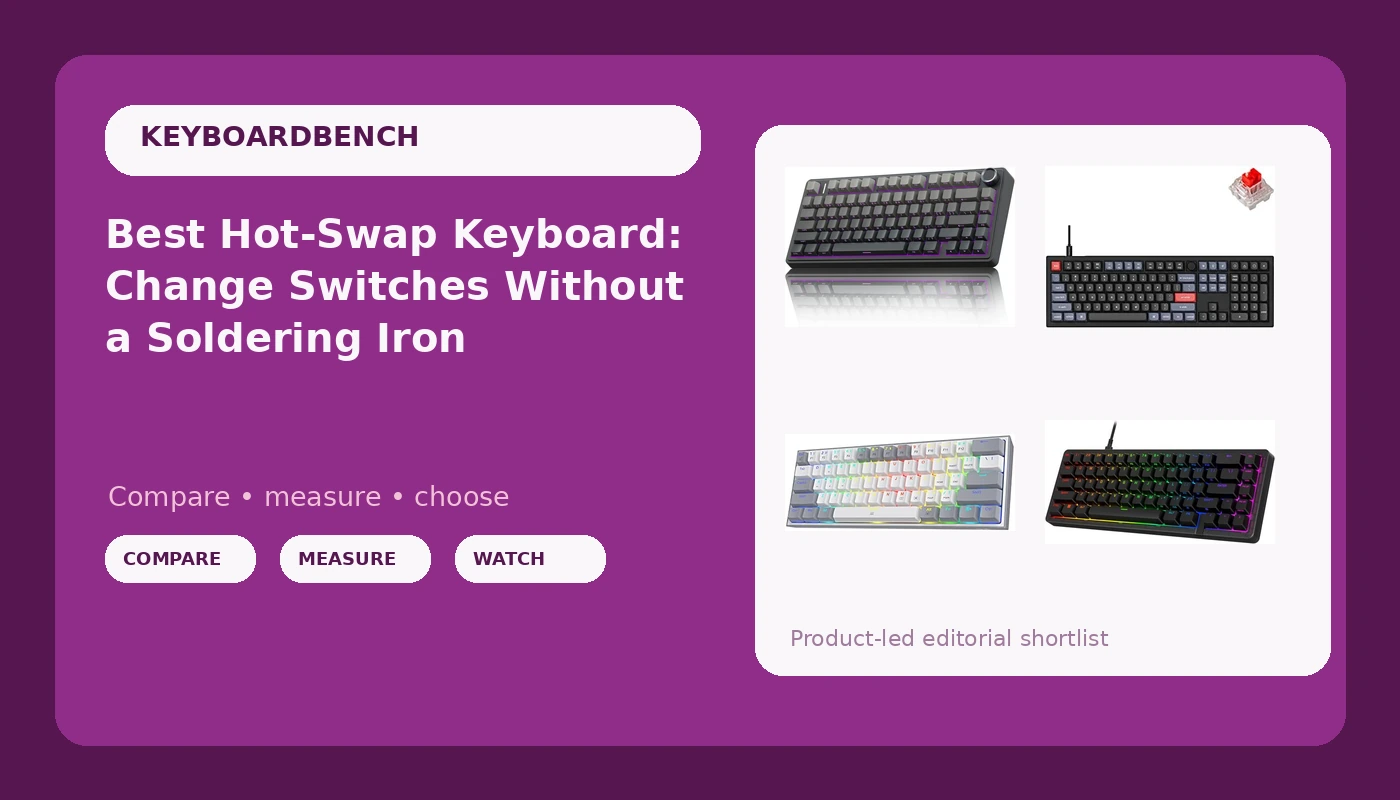 Best Hot-Swap Keyboard: Change Switches Without a Soldering Iron - KeyboardBench review with measurements and honest opinion