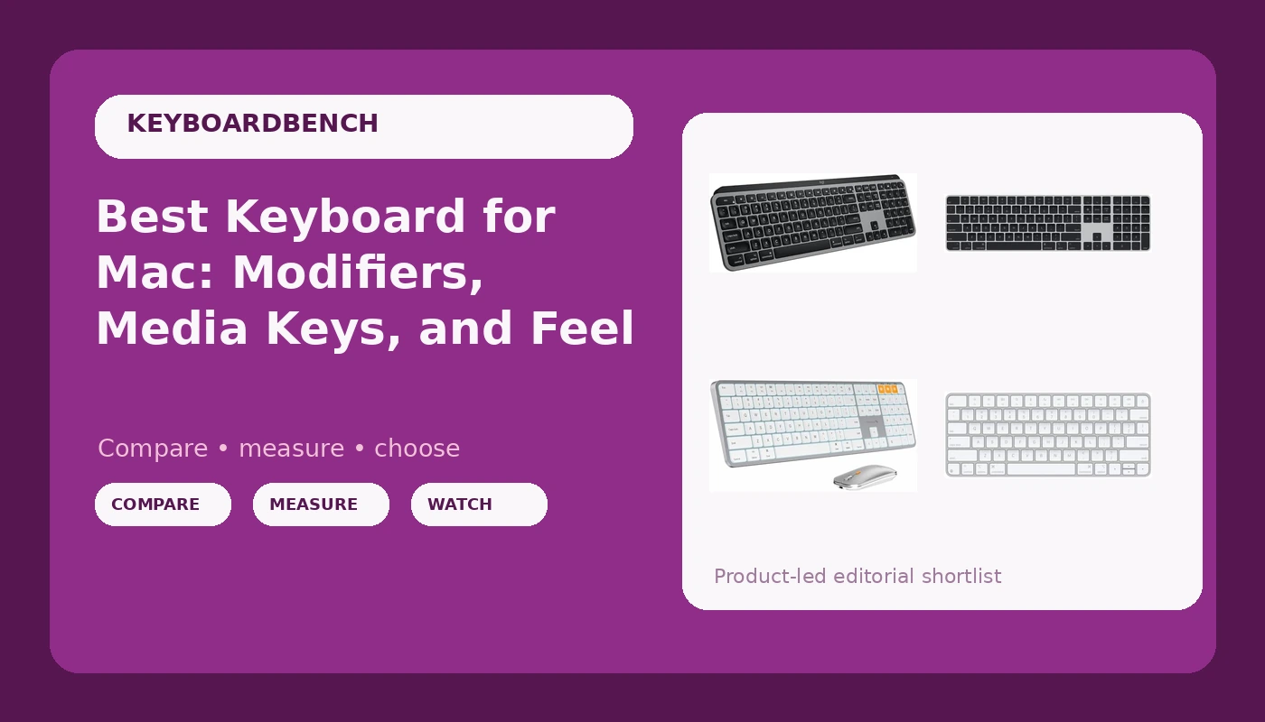 Best Keyboard for Mac: Modifiers, Media Keys, and Feel - KeyboardBench review with measurements and honest opinion