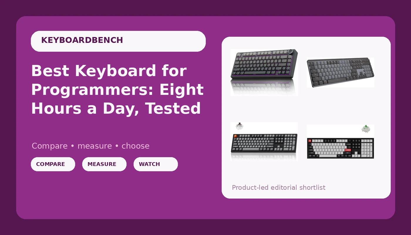 Best Keyboard for Programmers: Eight Hours a Day, Tested - KeyboardBench review with measurements and honest opinion