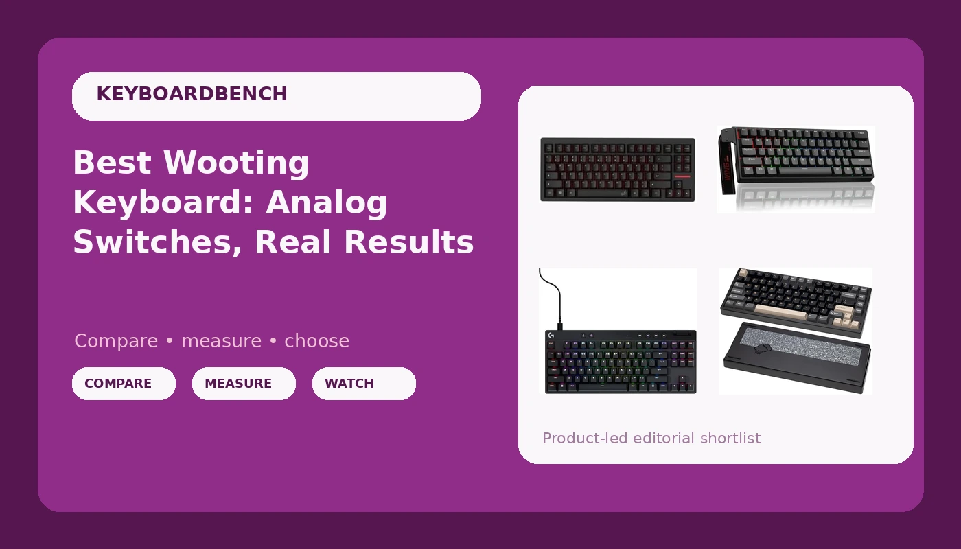Best Wooting Keyboard: Analog Switches, Real Results - KeyboardBench review with measurements and honest opinion