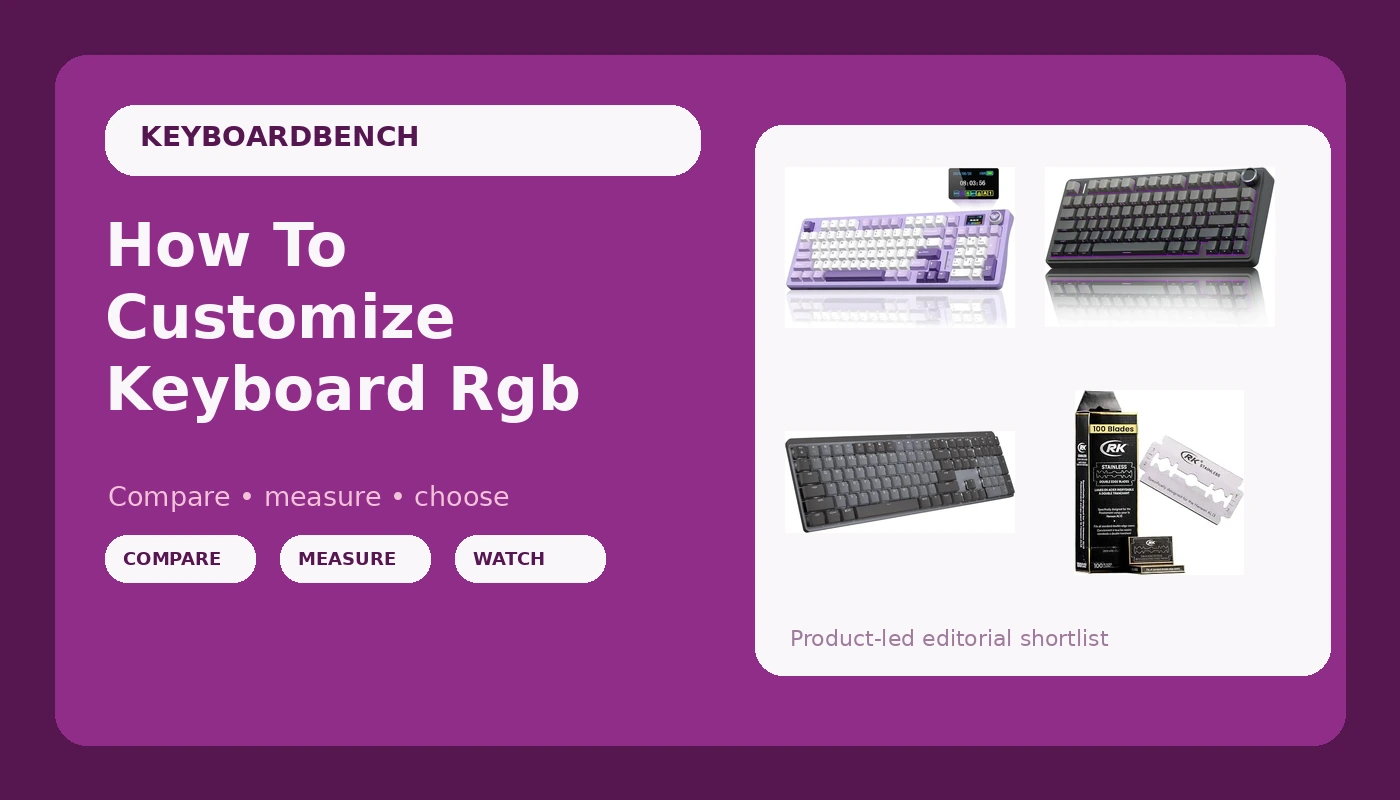 How To Customize Keyboard Rgb - KeyboardBench review with measurements and honest opinion