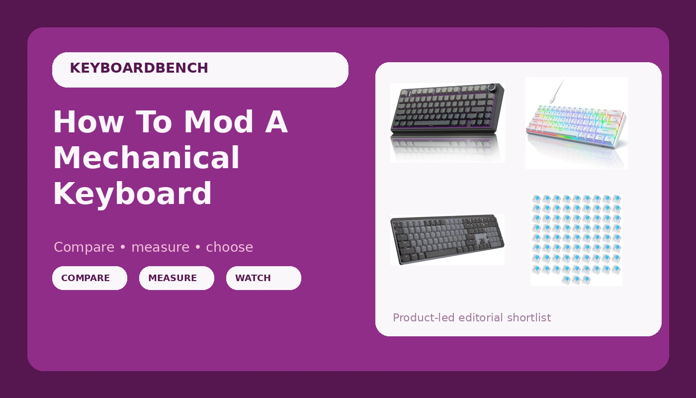 How To Mod A Mechanical Keyboard - KeyboardBench review with measurements and honest opinion