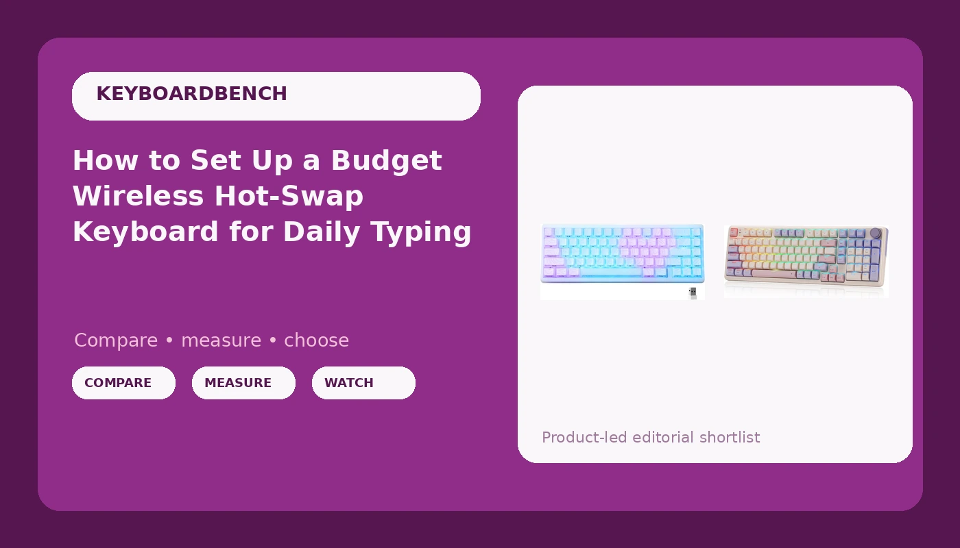 How to Set Up a Budget Wireless Hot-Swap Keyboard for Daily Typing