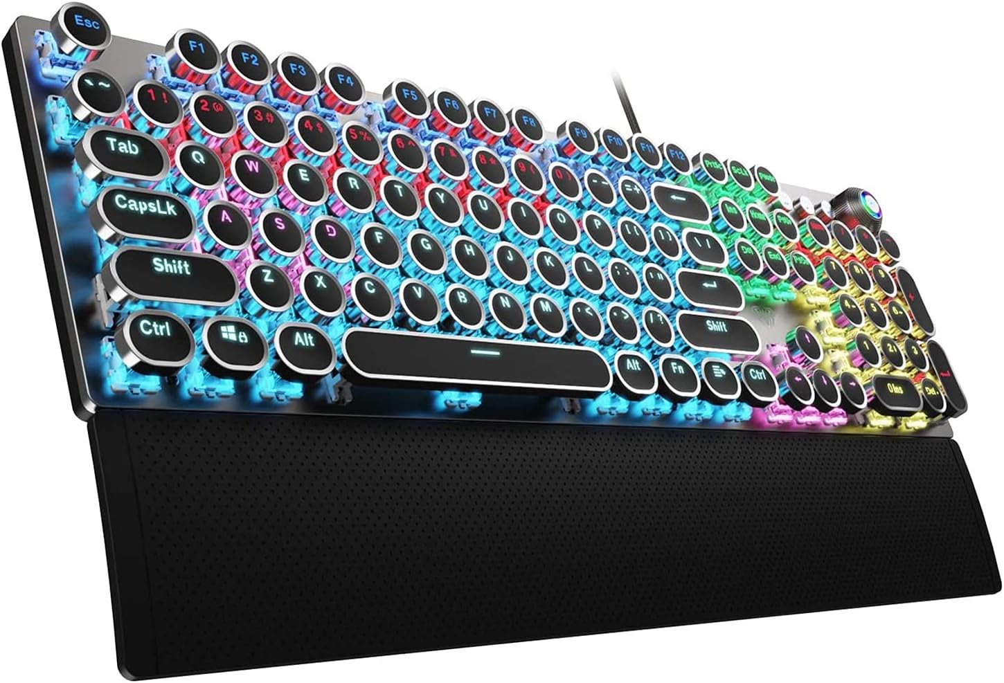 AULA F2088 Typewriter Style Mechanical Gaming Keyboard Wired, 104 Keys