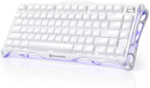 GravaStar Mercury K1 75% Wireless Mechanical Gaming Keyboard RGB Backlit