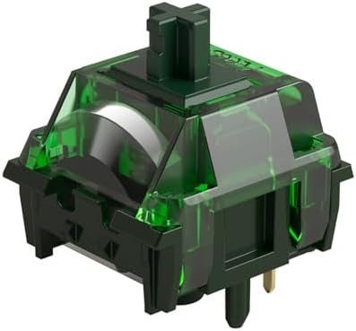 MONSGEEK Heavy Linear Switches Mechanical Gaming Keyboard Switch 5-Pin Green Fog Switch with LED Diffuser Pre-Lubed 60gf