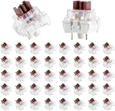 Keyboard Switches, 50 Pcs 3 PIN Blue Keyboard Clicker Replacement Dustproof Mechanical Keyboards Switches for Most Gaming Keyboards