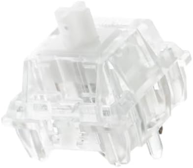 EPOMAKER Silent Mechanical Keyboard Switches Set - 35 Pieces Factory Pre-Lubed, 5-Pin Linear/Tactile Switches for Custom Mechanical Keyboards (Crystal(Tactile Silent))